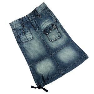 Ralph Lauren Long Modest Denim Jean Skirt 27 4
